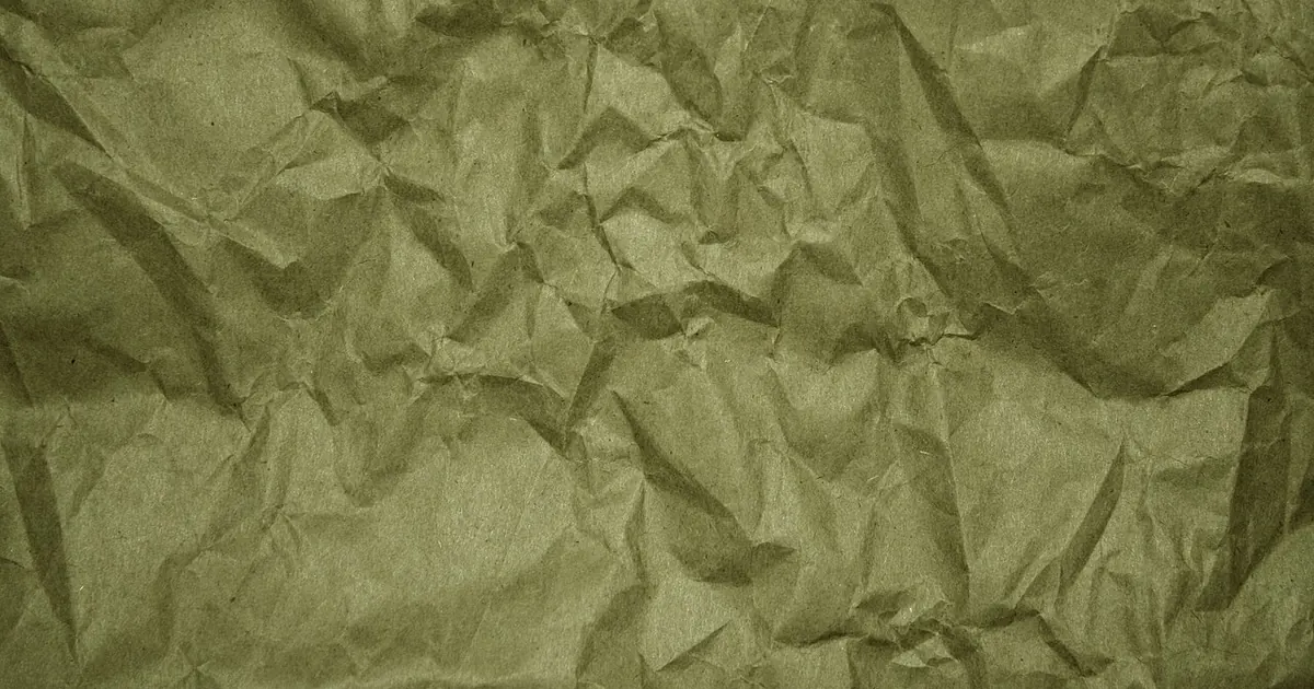 Feuille de papier froissée